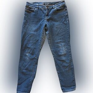 Michael Kors Women's Dark Blue Stretch Skinny Jeans